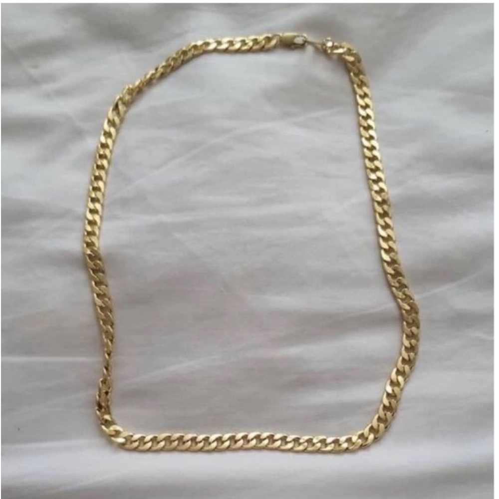 New 18k Gold Unisex Cuban Link Classic Minimalist Chain Handcrafted Necklace - Picture 14 of 16
